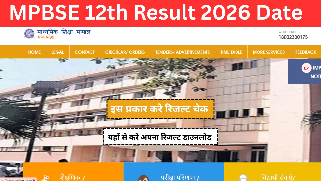 MPBSE 12th Result 2026 Date