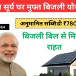 पीएम सूर्य घर मुफ्त बिजली योजना