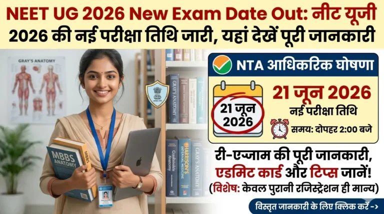 NEET UG 2026 New Exam Date Out