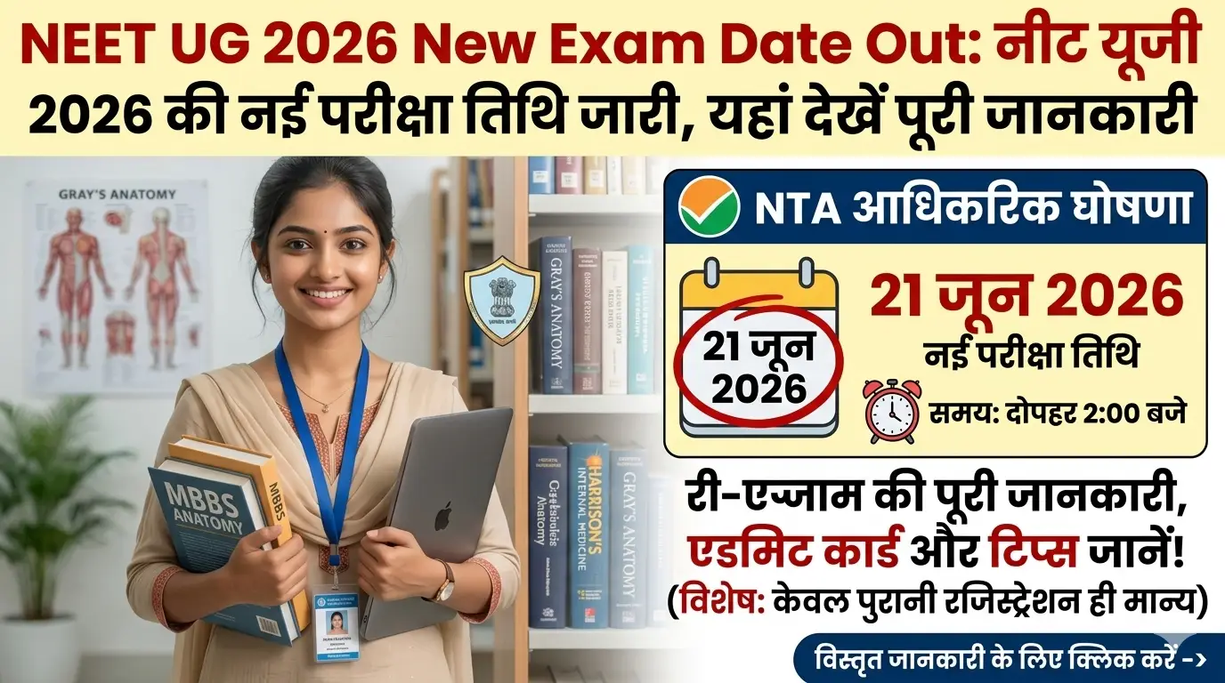 NEET UG 2026 New Exam Date Out