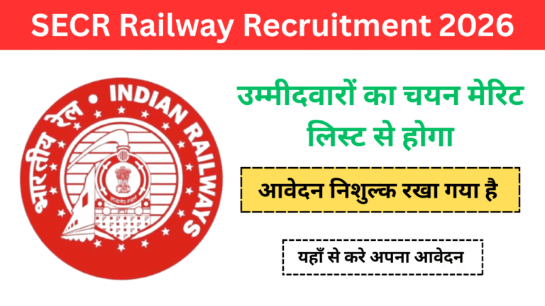 SECR Railway Recruitment 2026