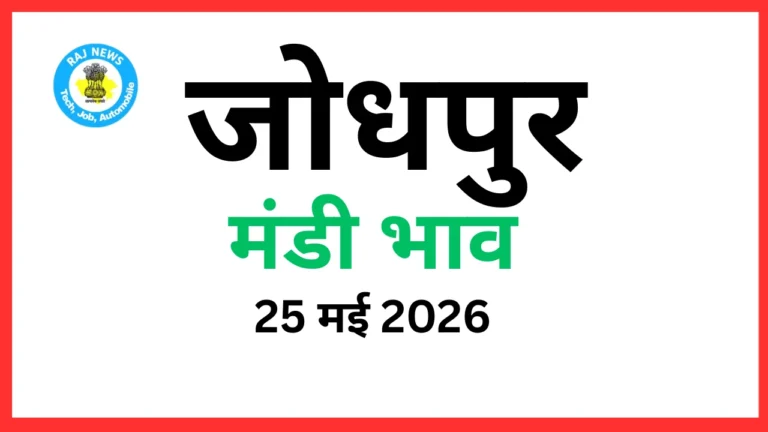 जोधपुर मंडी भाव (25 मई 2026)