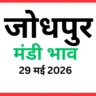 जोधपुर मंडी भाव (29 मई 2026)