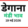डेगाना मंडी भाव (19 मई 2026)