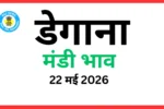 डेगाना मंडी भाव (22 मई 2026)