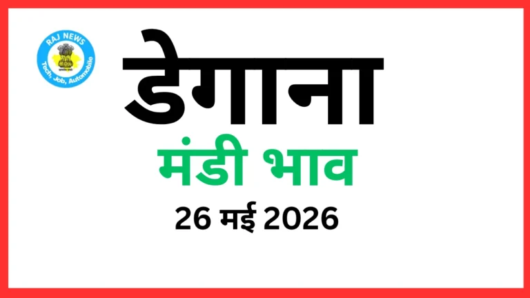 डेगाना मंडी भाव (26 मई 2026)