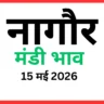 नागौर मंडी भाव (15 मई 2026)