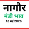 नागौर मंडी भाव (18 मई 2026)