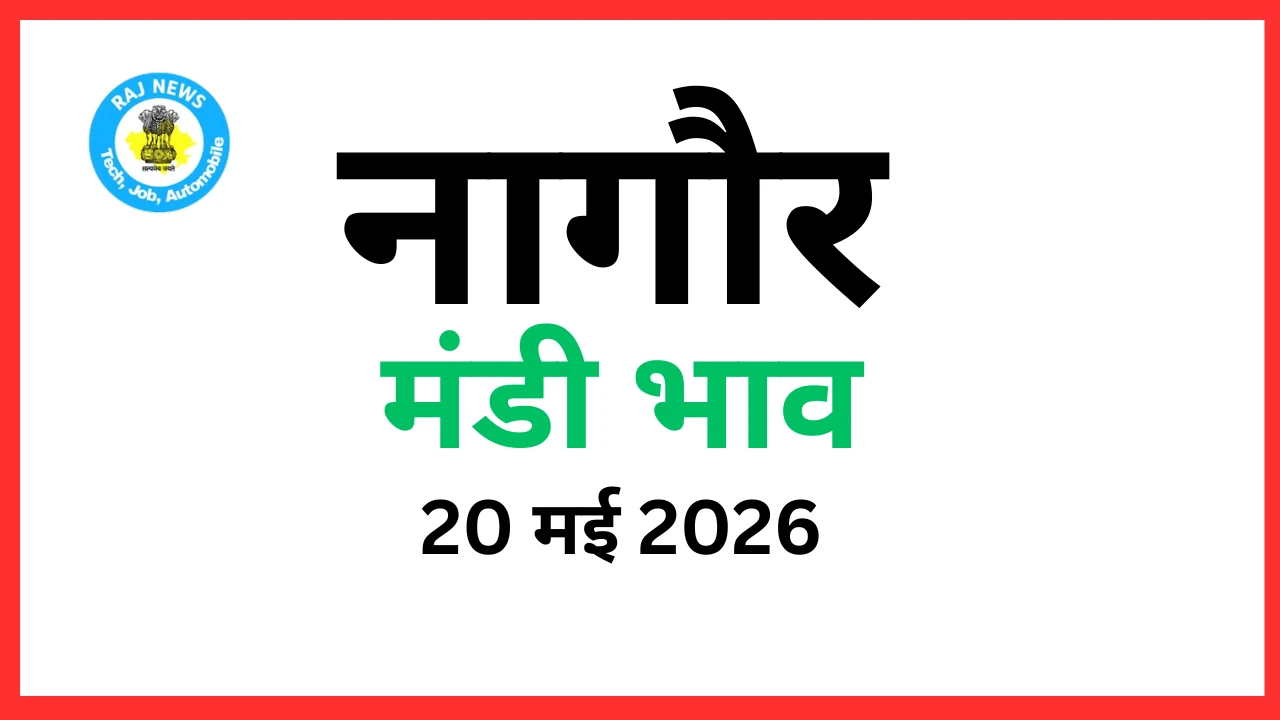 नागौर मंडी भाव (20 मई 2026)