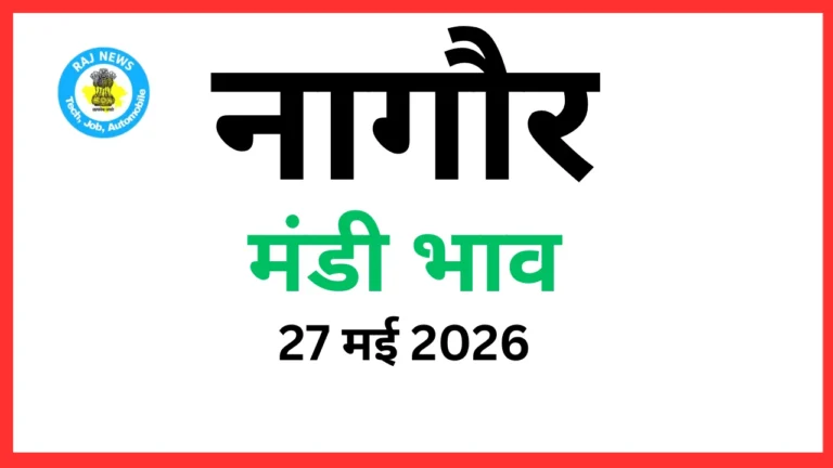 नागौर मंडी भाव (27 मई 2026)