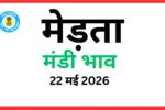 मेड़ता मंडी भाव (22 मई 2026)