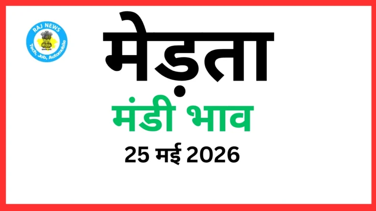 मेड़ता मंडी भाव (25 मई 2026)