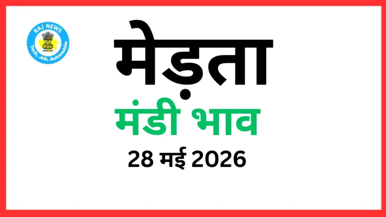 मेड़ता मंडी भाव (28 मई 2026)