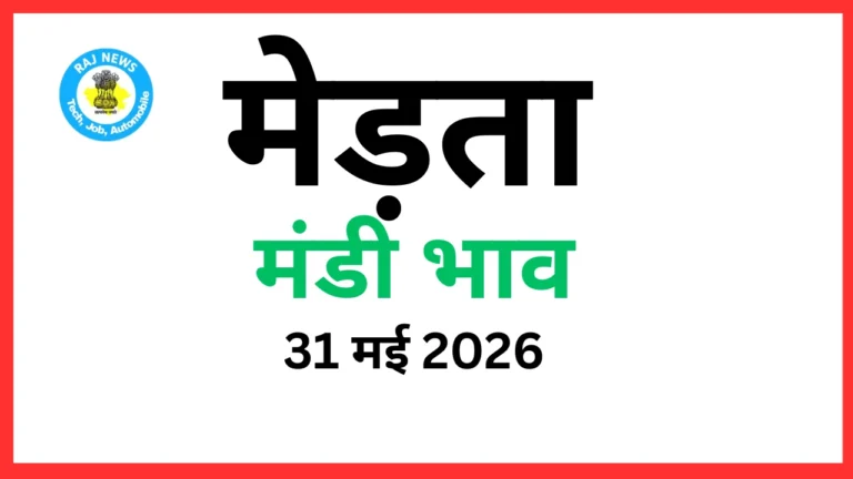 मेड़ता मंडी भाव (31 मई 2026)