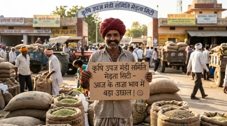 मेड़ता सिटी मंडी के भाव में बड़ा उछाल! जानें कृषि उपज मंडी समिति मेड़ता सिटी की आज की रिपोर्ट 