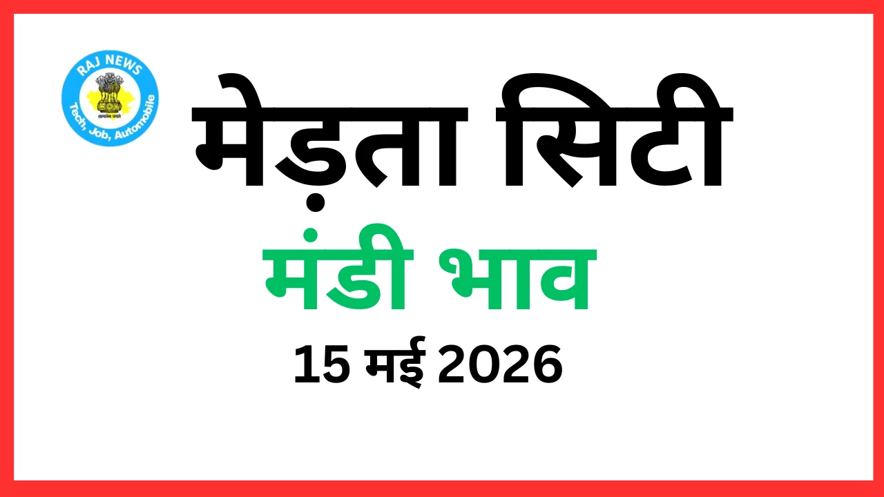 मेड़ता सिटी मंडी भाव (15 मई 2026)