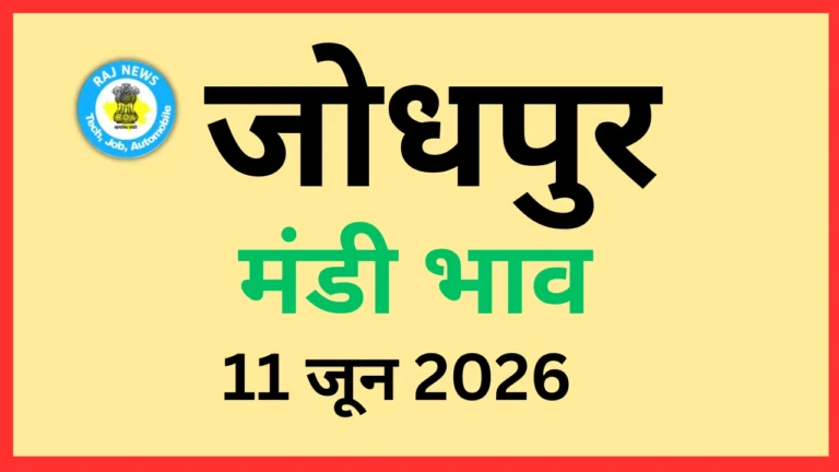 जोधपुर मंडी भाव (11 जून 2026)