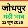 जोधपुर मंडी भाव (12 जून 2026)
