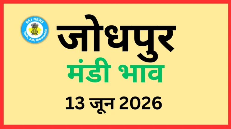 जोधपुर मंडी भाव (13 जून 2026)