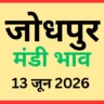 जोधपुर मंडी भाव (13 जून 2026)