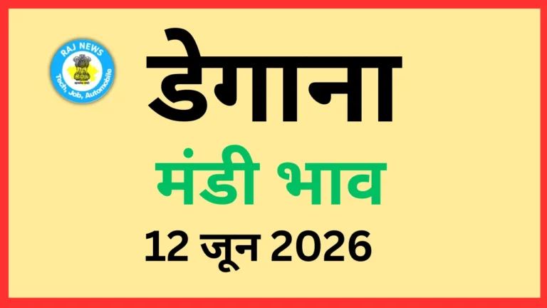 डेगाना मंडी भाव (12 जून 2026)