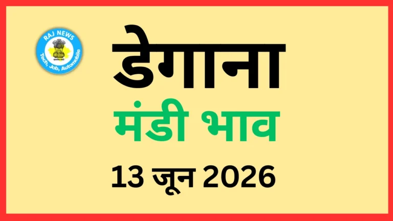 डेगाना मंडी भाव (13 जून 2026)