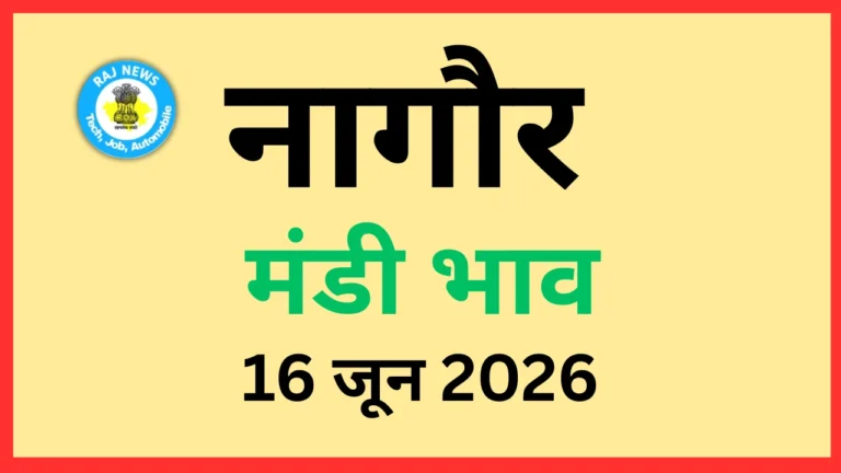 नागौर मंडी भाव (16 जून 2026)