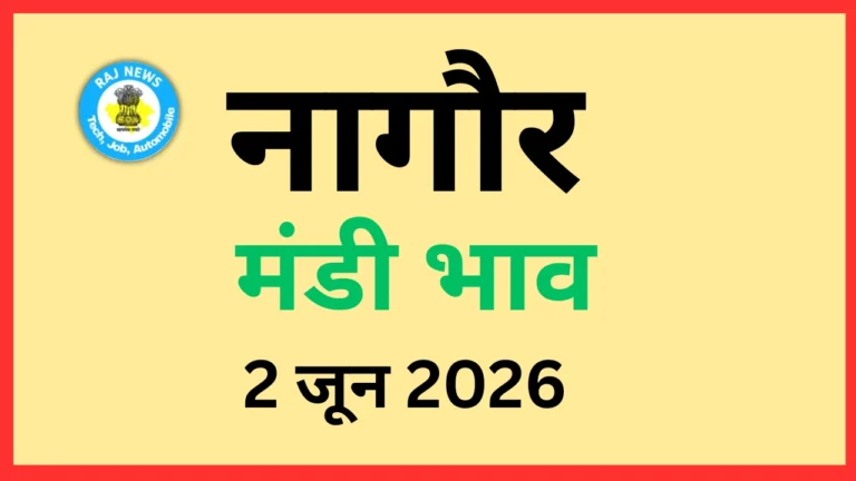 नागौर मंडी भाव (2 जून 2026)
