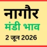 नागौर मंडी भाव (2 जून 2026)