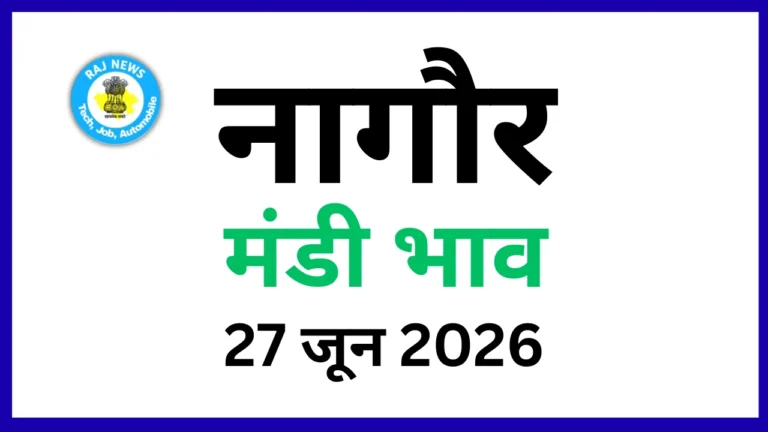 नागौर मंडी भाव (27 जून 2026)