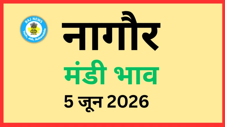 नागौर मंडी भाव (5 जून 2026)