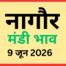 नागौर मंडी भाव (9 जून 2026)