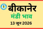 बीकानेर मंडी भाव (13 जून 2026)