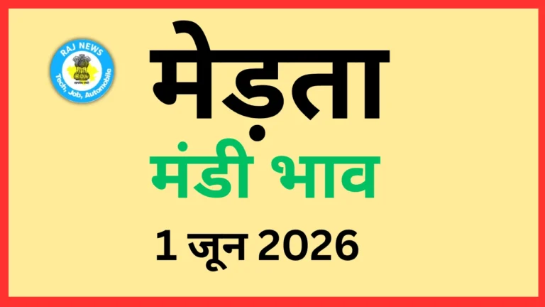 मेड़ता मंडी भाव (1 जून 2026)
