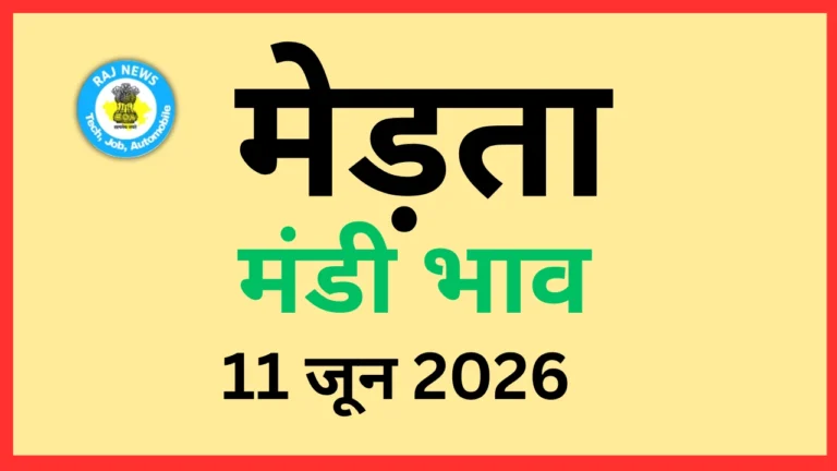 मेड़ता मंडी भाव (11 जून 2026)