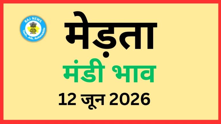 मेड़ता मंडी भाव (12 जून 2026)