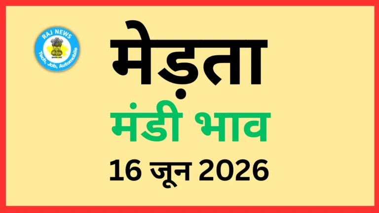 मेड़ता मंडी भाव (16 जून 2026)