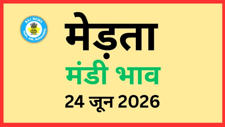 मेड़ता मंडी भाव (24 जून 2026)