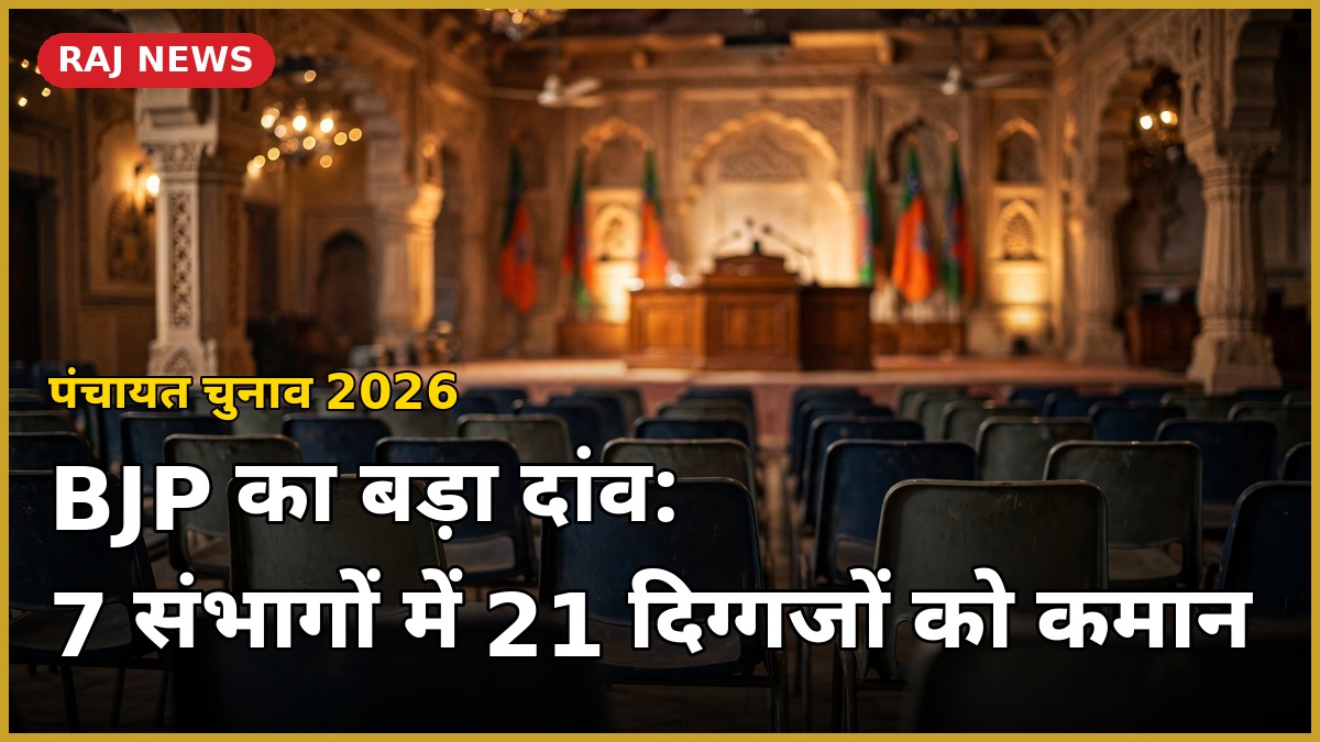 पंचायत चुनाव 2026 के लिए भाजपा की संभागीय चुनाव संचालन समितियां — 7 संभागों में 21 नेताओं को जिम्मेदारी