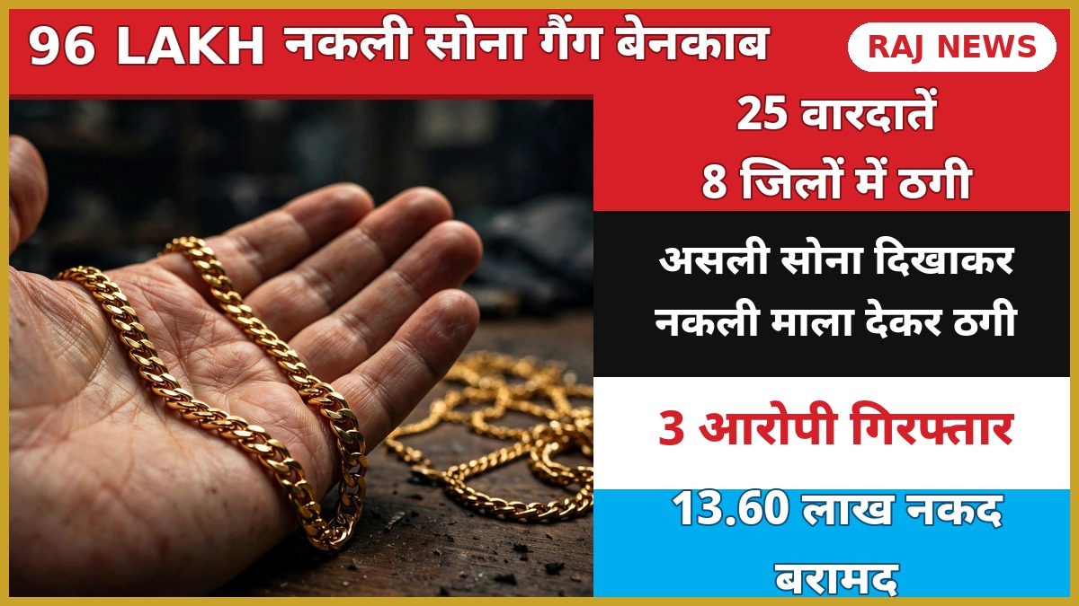 नकली सोने की मालाएं — दौसा गैंग ठगी केस