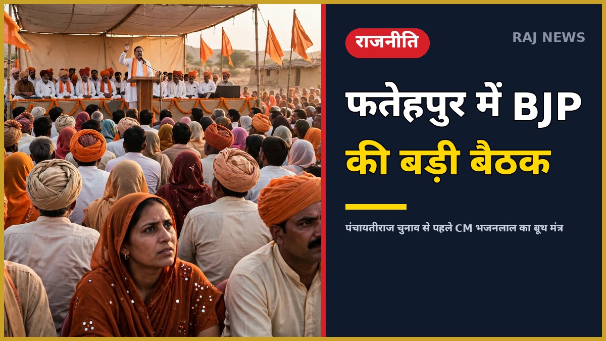 फतेहपुर भाजपा संगठनात्मक बैठक पंचायतीराज चुनाव