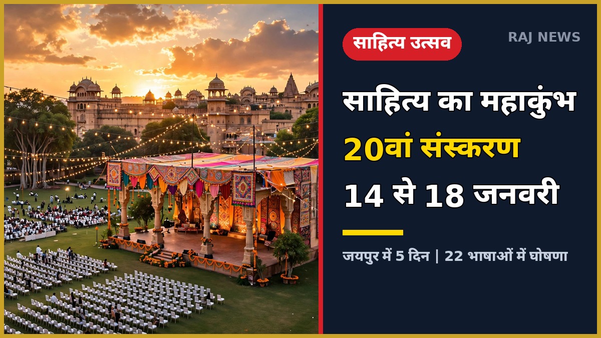 जयपुर लिटरेचर फेस्टिवल 2027 का 20वां संस्करण — साहित्य का महाकुंभ
