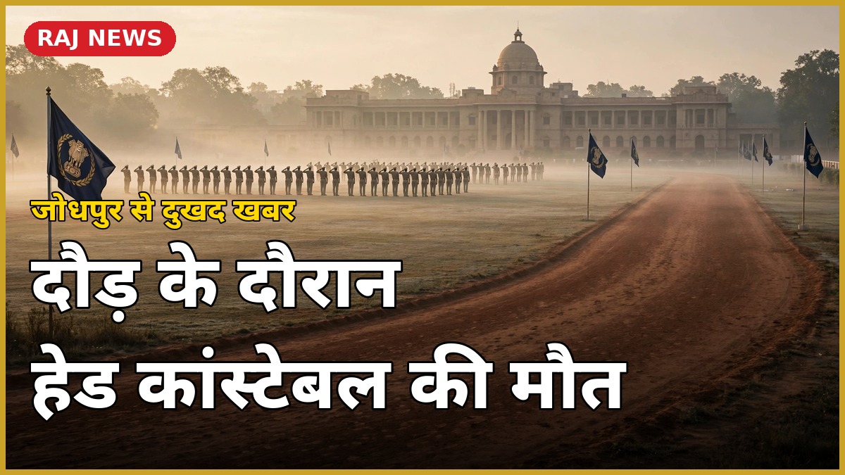 जोधपुर RPTC ग्राउंड में दौड़ के दौरान हेड कांस्टेबल दुर्गाराम का निधन