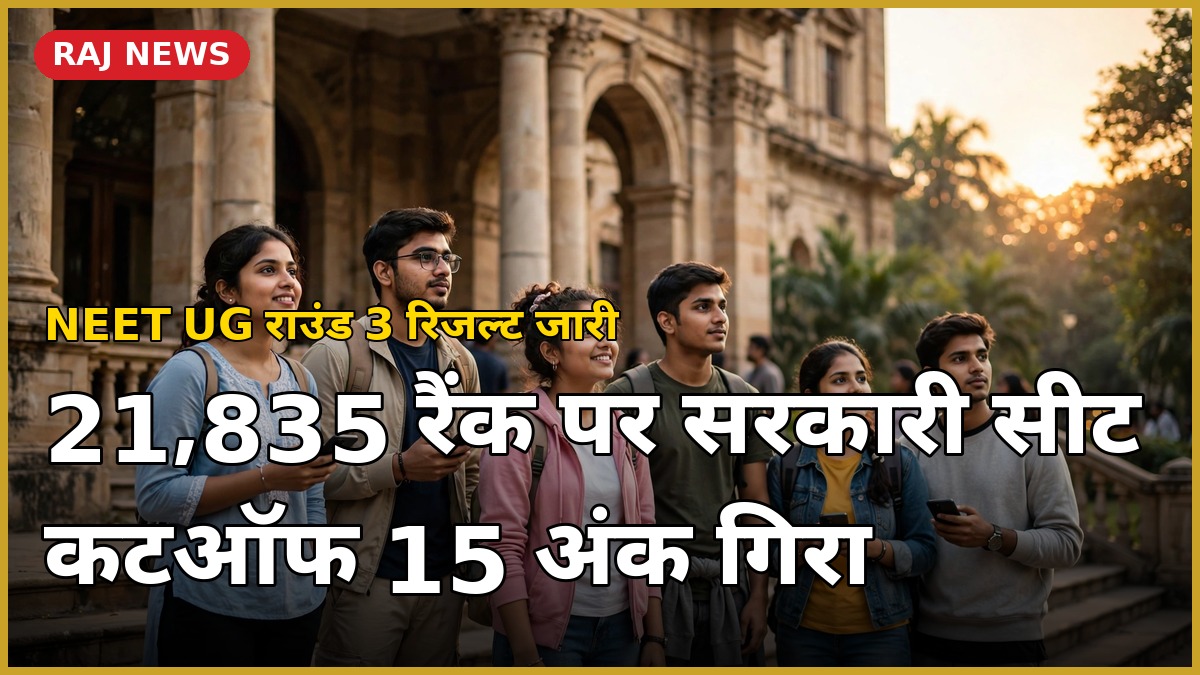 NEET UG 2026 राउंड 3 सीट अलॉटमेंट — राजस्थान मेडिकल कॉलेज
