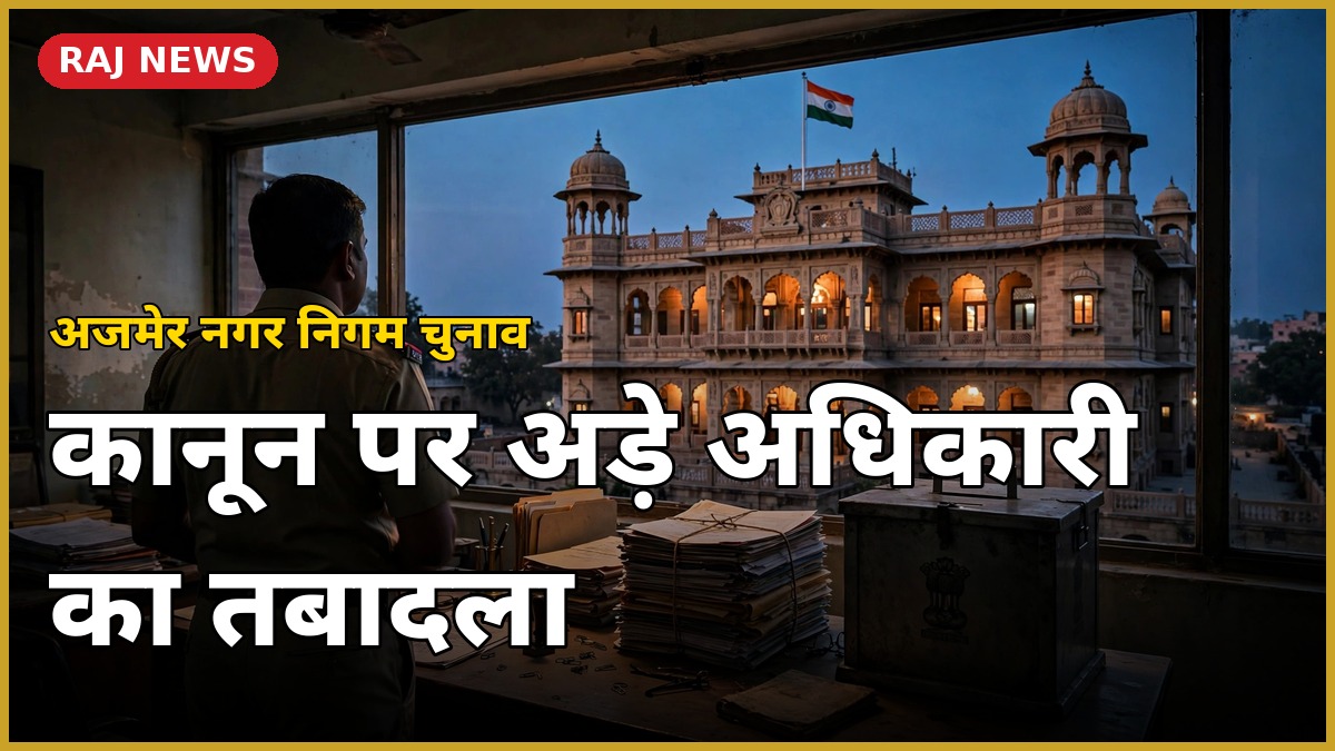 अजमेर नगर निगम चुनाव में चुनाव अधिकारी रहे RAS अधिकारी अनिल पूनिया का तबादला