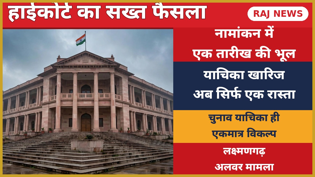 लक्ष्मणगढ़ नामांकन मामले में हाईकोर्ट — राजस्थान हाईकोर्ट भवन