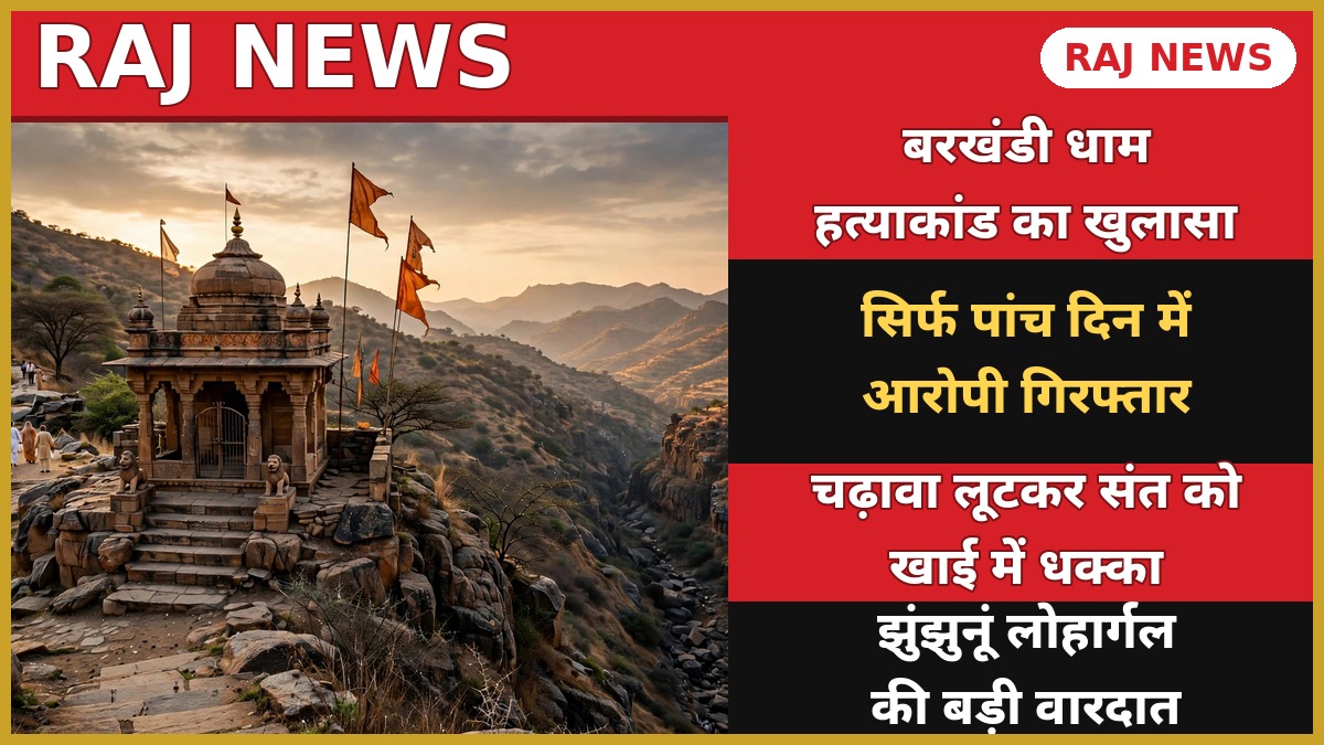 झुंझुनूं लोहार्गल बरखंडी धाम में संत सूरजदास जी महाराज हत्याकांड