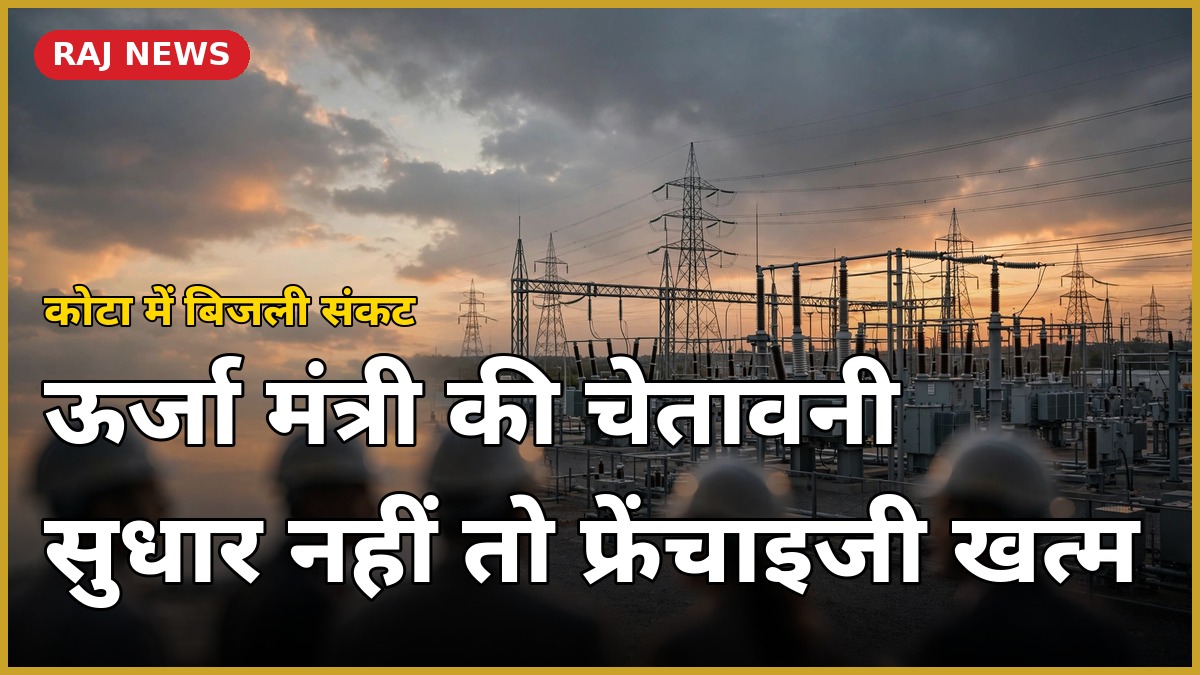 कोटा में बिजली ग्रिड सब-स्टेशन — ऊर्जा मंत्री हीरालाल नागर ने KEDL को सुधार की चेतावनी दी