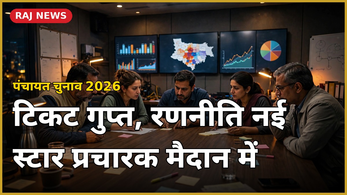 पंचायत चुनाव 2026 टिकट रणनीति पर बीजेपी-कांग्रेस की अहम बैठक