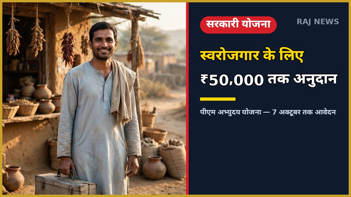 पीएम अनुसूचित जाति अभ्युदय योजना — स्वरोजगार के लिए ₹50,000 तक अनुदान